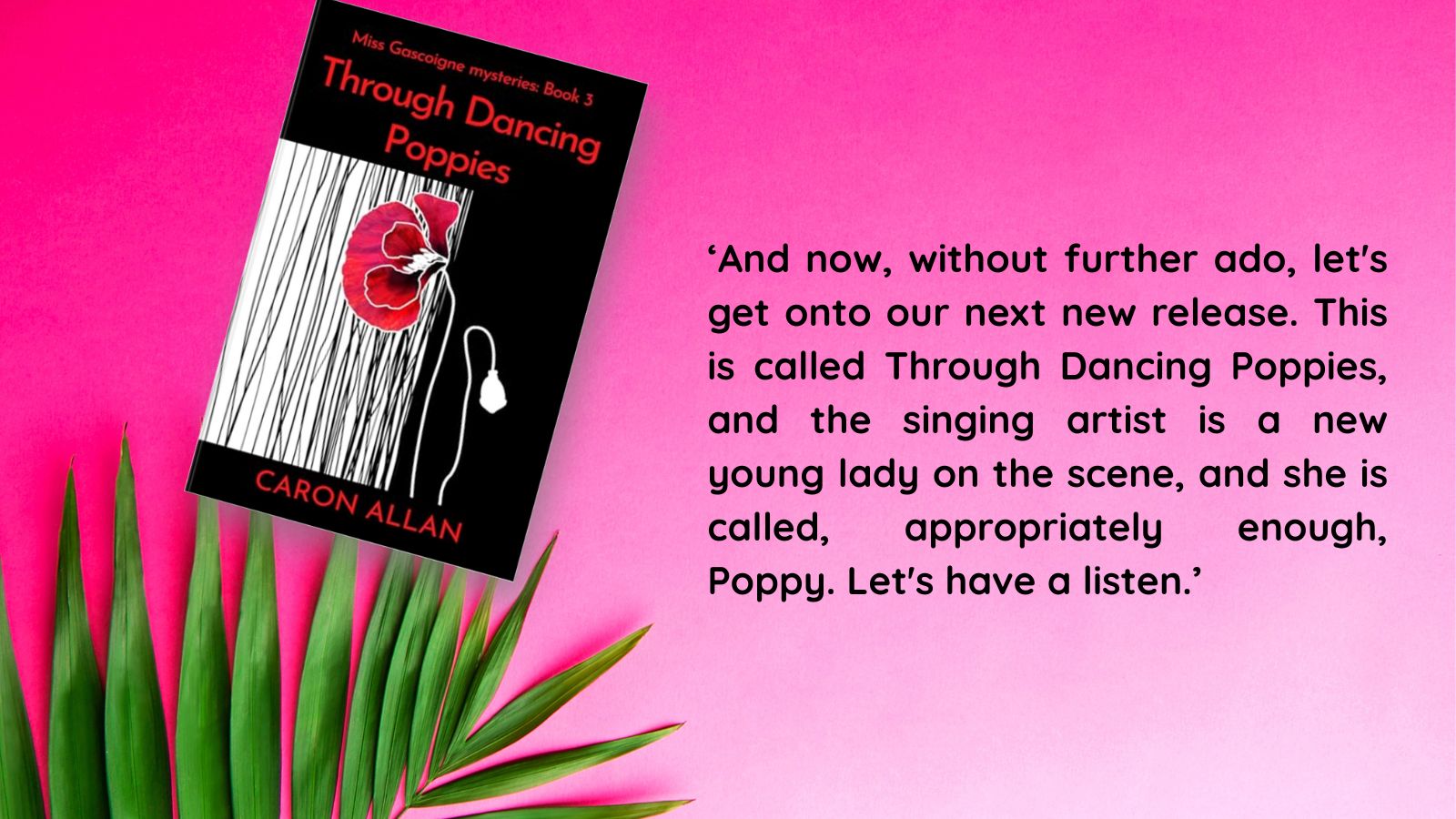 Through Dancing Poppies: the blog tour starts 4th May! | Caron Allan ...